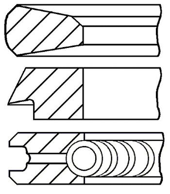 Поршневые кольца GOETZE ENGINE 08-119800-00