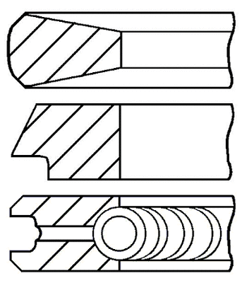 Поршневые кольца GOETZE ENGINE 08-434100-00