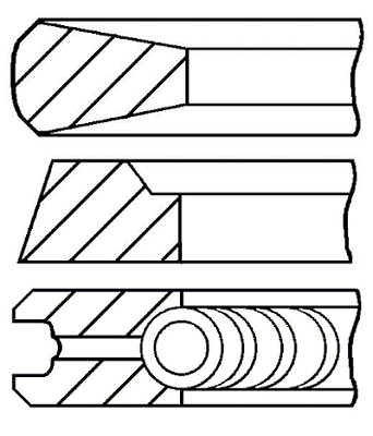 Поршневые кольца GOETZE ENGINE 08-501300-00