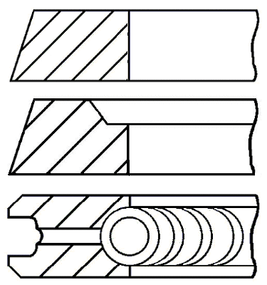 Поршневые кольца GOETZE ENGINE 08-501807-00