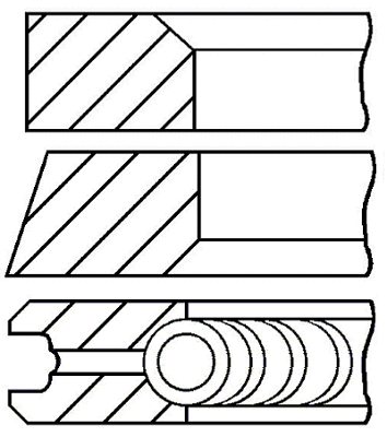 Поршневые кольца GOETZE ENGINE 08-433200-00