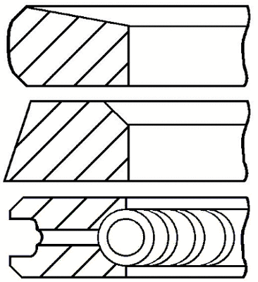 Поршневые кольца GOETZE ENGINE 08-113500-00