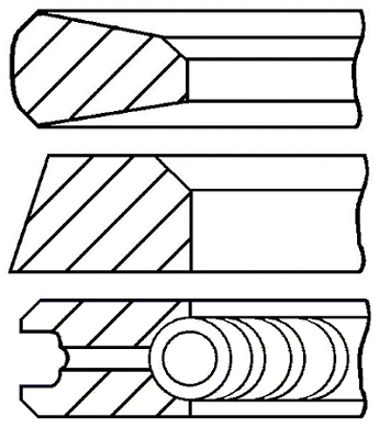 Поршневые кольца GOETZE ENGINE 08-784800-00