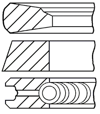 Поршневые кольца GOETZE ENGINE 08-109200-00