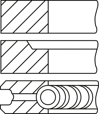 Поршневые кольца GOETZE ENGINE 08-407100-10