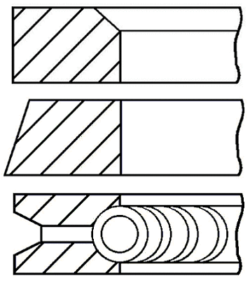 Поршневые кольца GOETZE ENGINE 08-502207-00