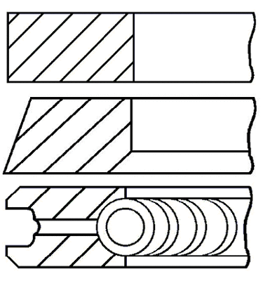 Поршневые кольца GOETZE ENGINE 08-432905-00