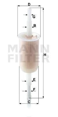 Топливный фильтр MANN-FILTER WK 32 (10)