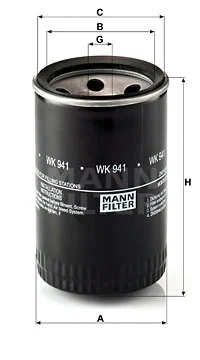 Топливный фильтр MANN-FILTER WK 941 (10)