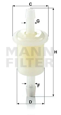 Топливный фильтр MANN-FILTER WK 21 (10)