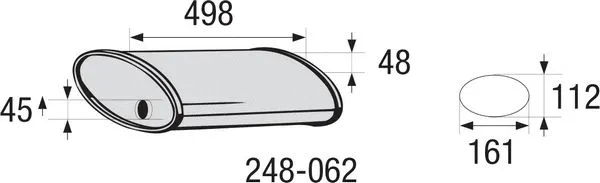Середній глушник вихлопних газів, універсальний BOSAL 248-062