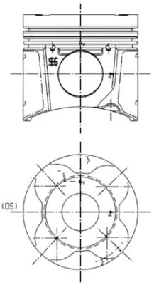 Ремонтный комплект, поршень / гильза цилиндра KOLBENSCHMIDT 99662960
