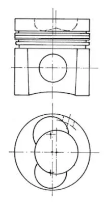 Ремонтный комплект, поршень / гильза цилиндра KOLBENSCHMIDT 93137962