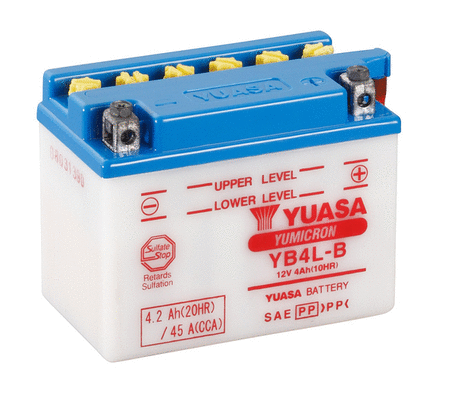 Стартерная аккумуляторная батарея YUASA YB4L-B(CP)