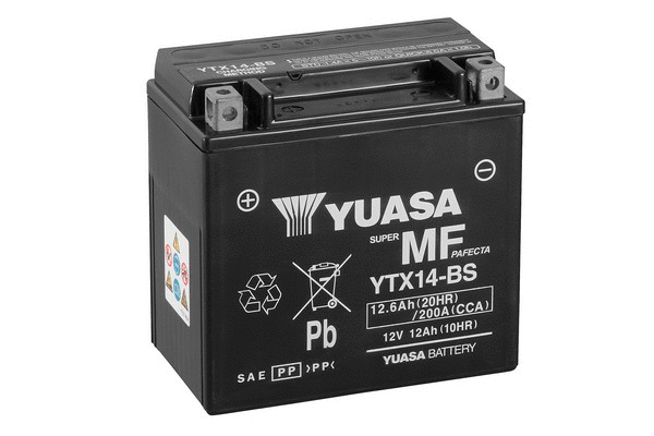 Стартерная аккумуляторная батарея YUASA YTX14-BS(CP)