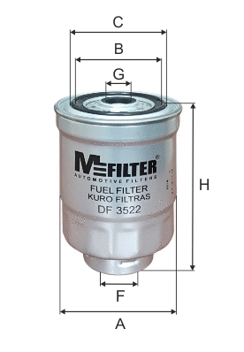 Топливный фильтр MFILTER DF 3522