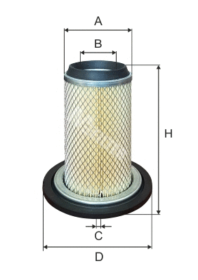 Воздушный фильтр MFILTER A 1086