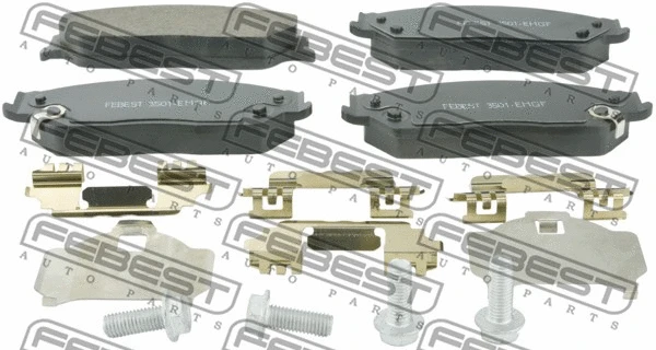 Тормозные колодки FEBEST 3501-EMGF