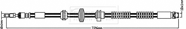 Тормозной шланг BORG & BECK BBH8267