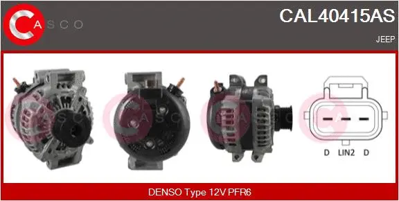 Генератор CASCO CAL40415AS BRAND NEW SERIES