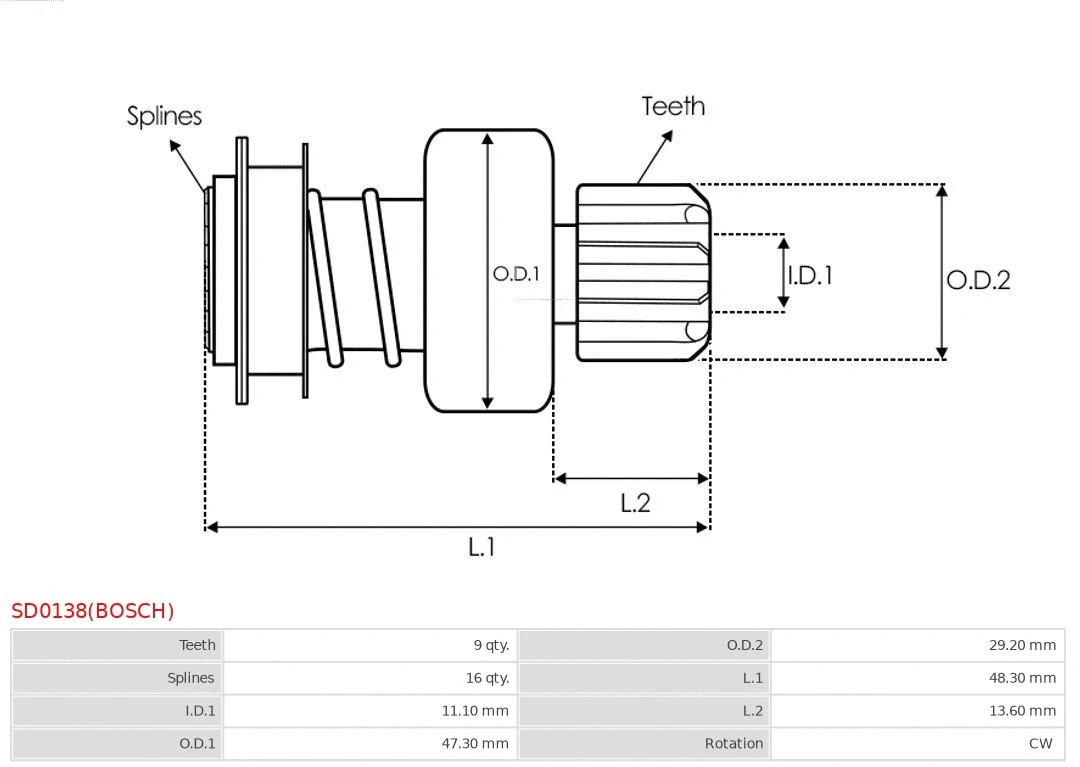 Бендикс AS-PL SD0138(BOSCH) - Фото 3