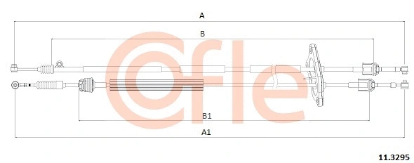 Трос, ступенчатая коробка передач COFLE 11.3295