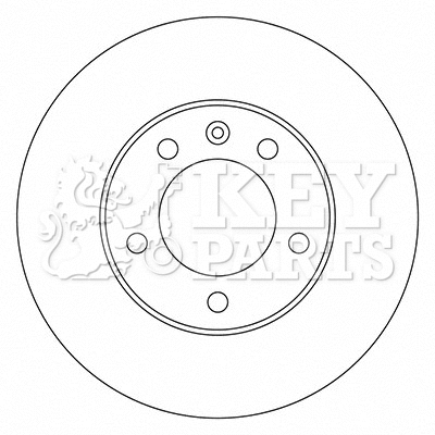 Тормозной диск KEY PARTS KBD5722S