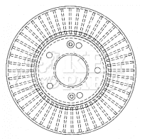 Тормозной диск KEY PARTS KBD4495