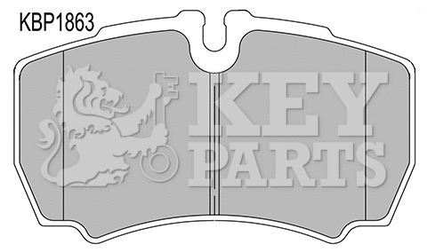 Тормозные колодки KEY PARTS KBP1863 - Фото 1