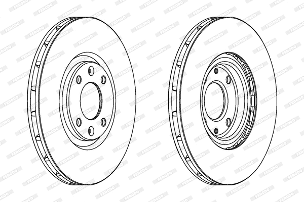 Тормозной диск FERODO DDF1676C