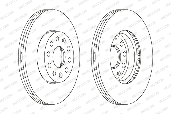 Тормозной диск FERODO DDF1218C