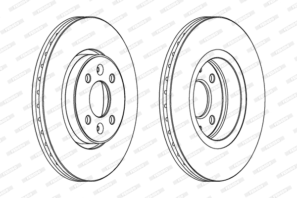 Тормозной диск FERODO DDF1124C