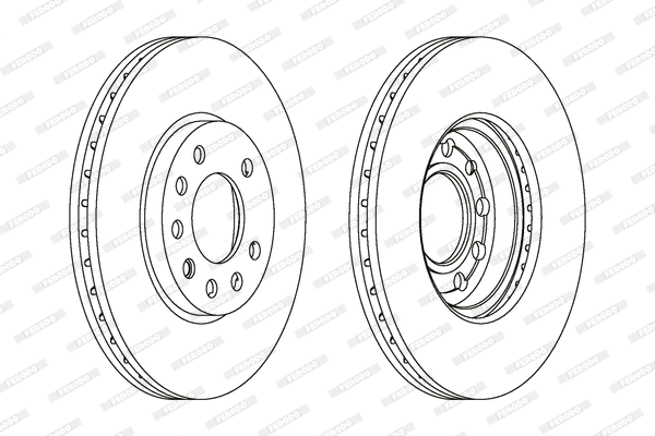 Тормозной диск FERODO DDF1042C