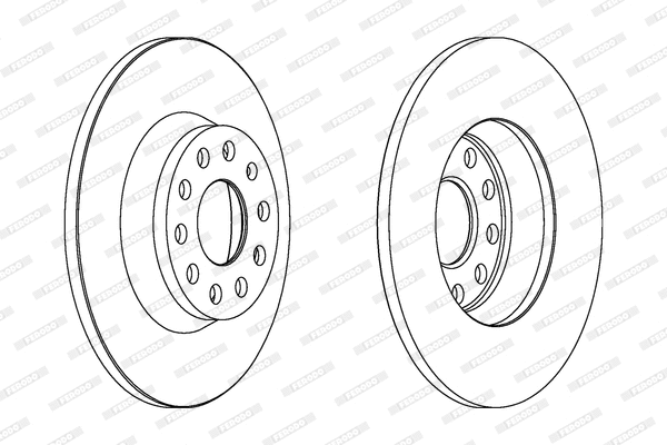 Тормозной диск FERODO DDF1306C