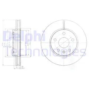 Тормозной диск DELPHI BG4187-C
