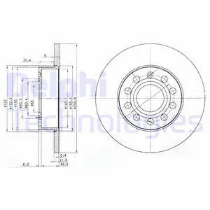 Тормозной диск DELPHI BG3890-C