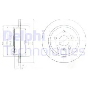 Тормозной диск DELPHI BG4188-C