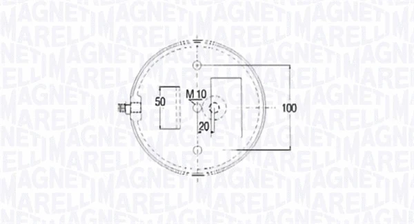 Пневмоподушка підвіски MAGNETI MARELLI 030607020185
