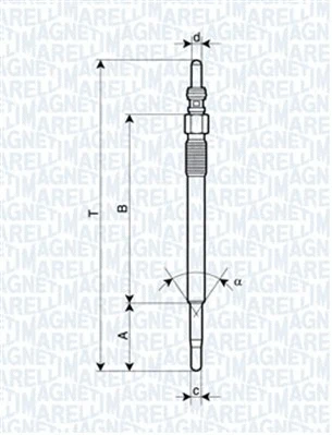 Свеча накала MAGNETI MARELLI 060900180606