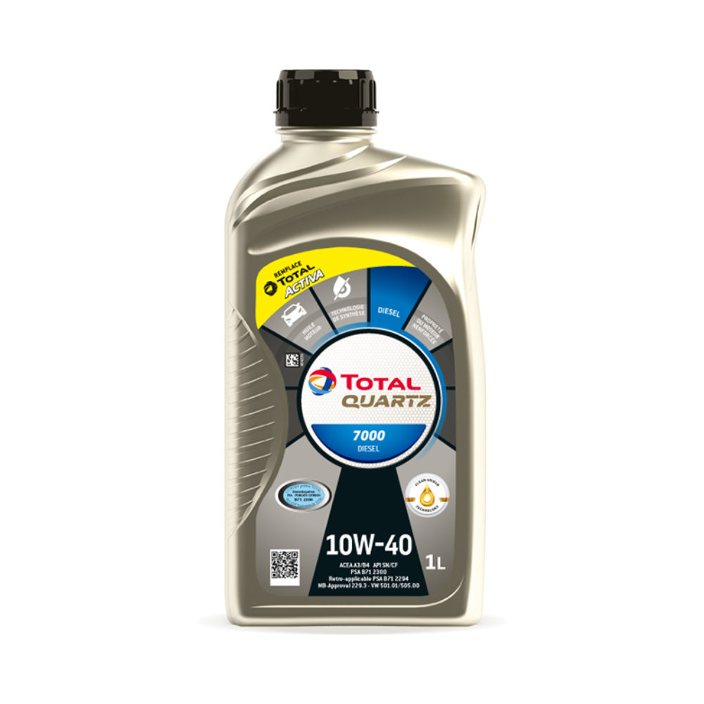 Моторное масло TOTAL QUARTZ D 7000 10W-40 1л
