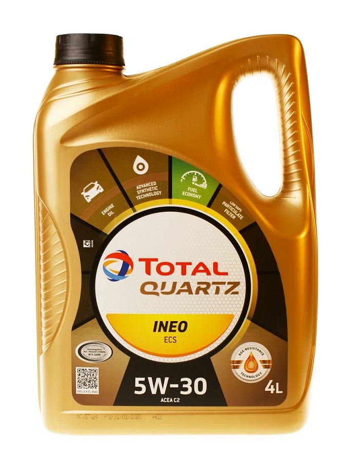 Моторное масло TOTAL QUARTZ INEO ECS 5W-30 4л - Фото 1