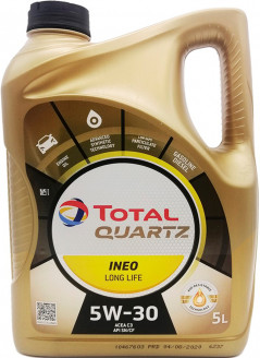 Моторное масло TOTAL QUARTZ INEO Long Life 5W-30 5л - Фото 1